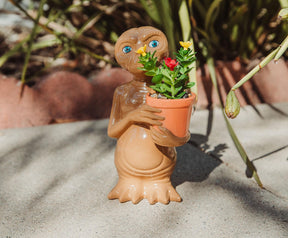 E.T. The Extra-Terrestrial 7-Inch Ceramic Planter With Artificial Succulent