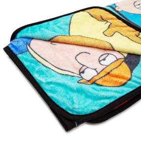 Family Guy Character Grid Raschel Throw Blanket | 45 x 60 Inches