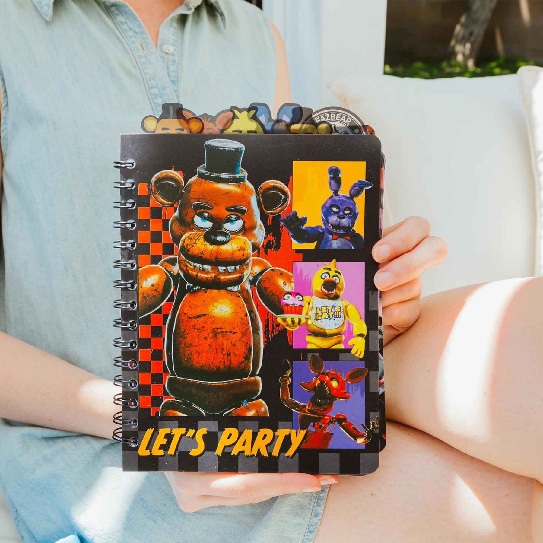 Five Nights At Freddy's: Special Delivery "Let's Party" 6-Tab Spiral Notebook