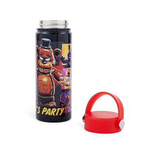 Five Nights At Freddy's "Let's Party" 20-Ounce Stainless Steel Water Bottle