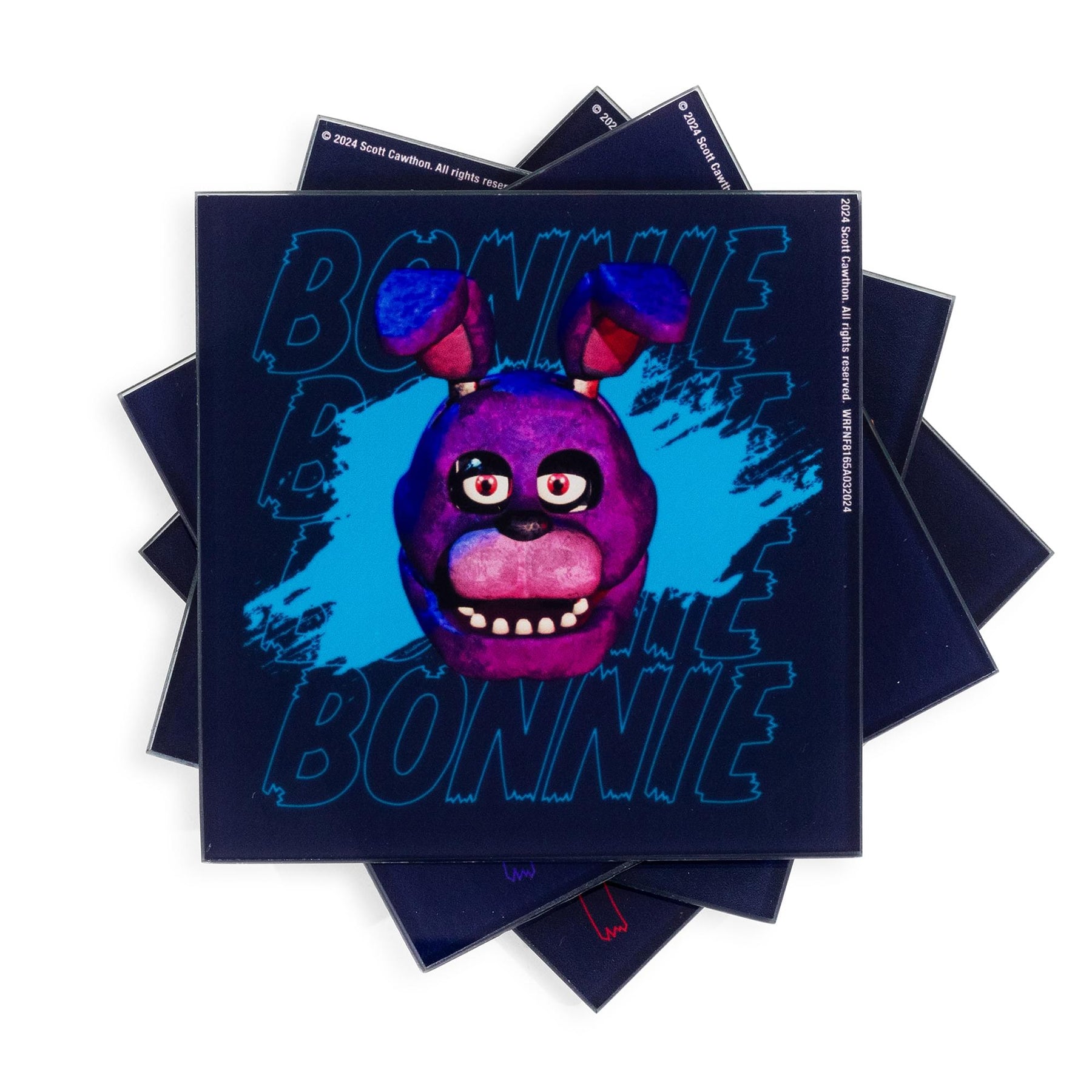 Five Nights At Freddy's Characters Glass Coasters | Set of 4