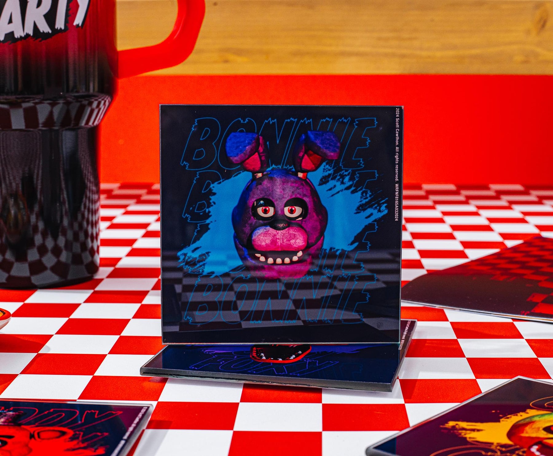 Five Nights At Freddy's Characters Glass Coasters | Set of 4