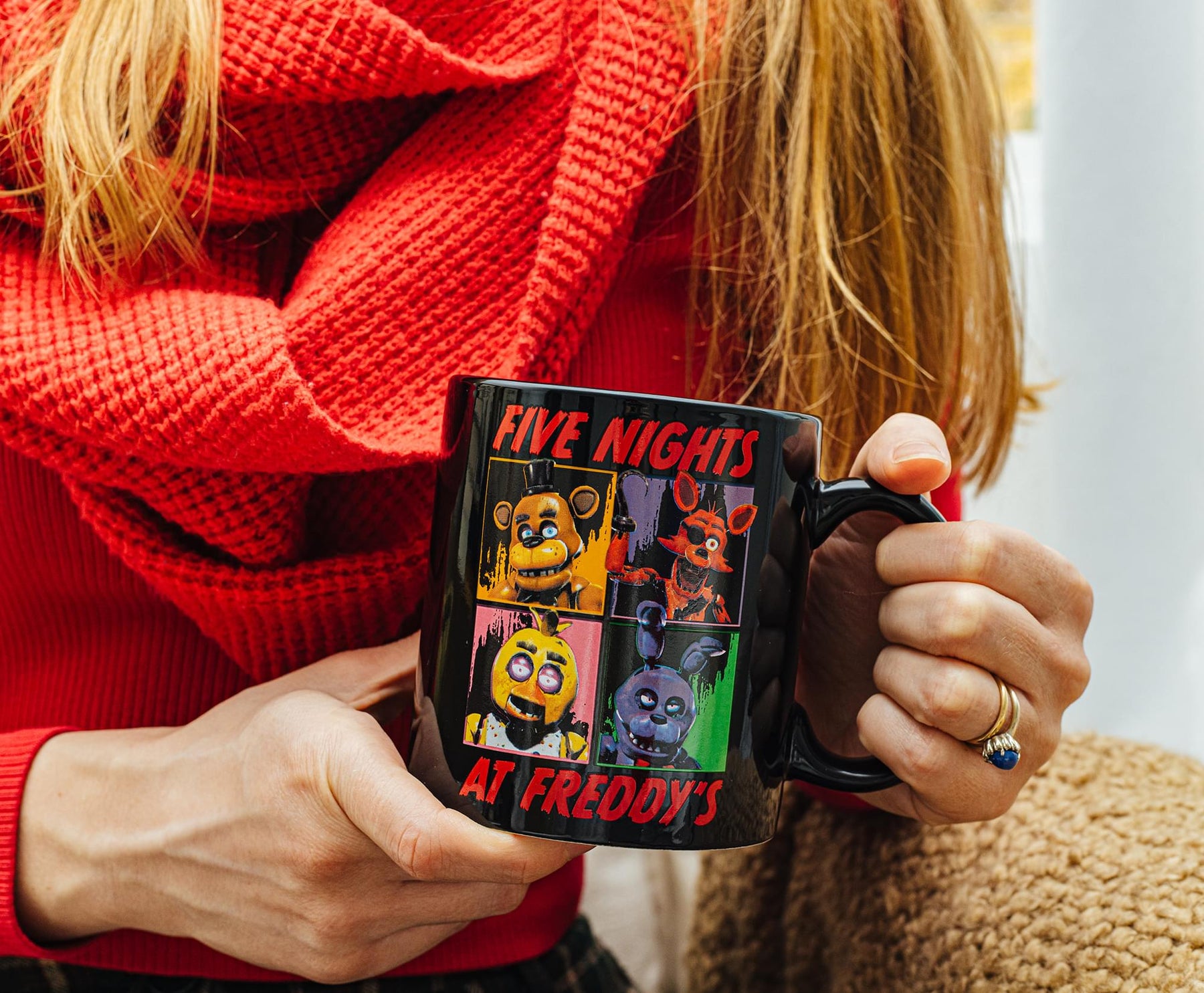 Five Nights At Freddy's Character Grid Ceramic Mug | Holds 20 Ounces