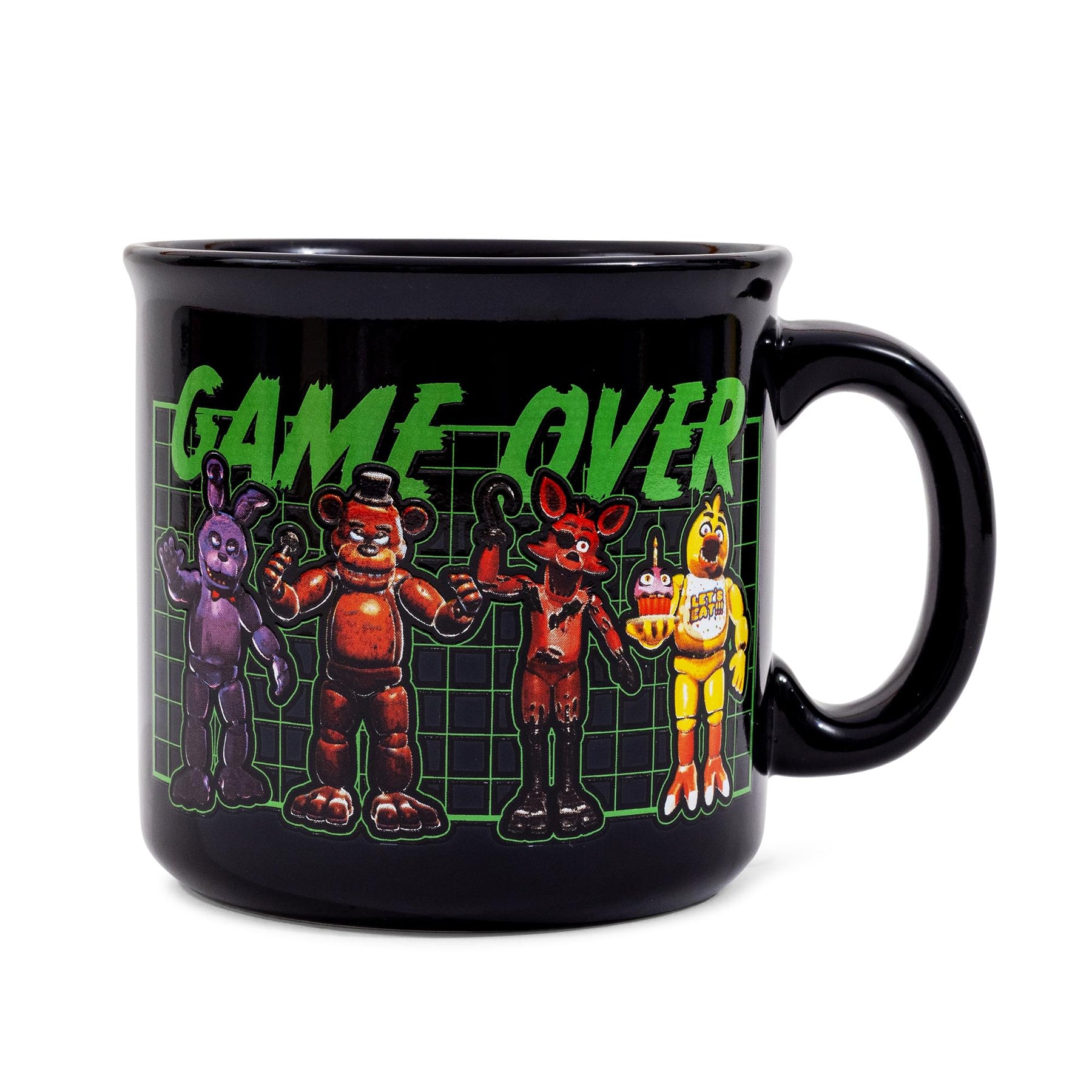 Five Nights At Freddy's "Game Over" Ceramic Camper Mug | Holds 20 Ounces