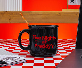 Five Nights At Freddy's "Game Over" Ceramic Camper Mug | Holds 20 Ounces