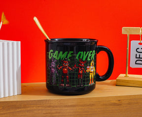 Five Nights At Freddy's "Game Over" Ceramic Camper Mug | Holds 20 Ounces