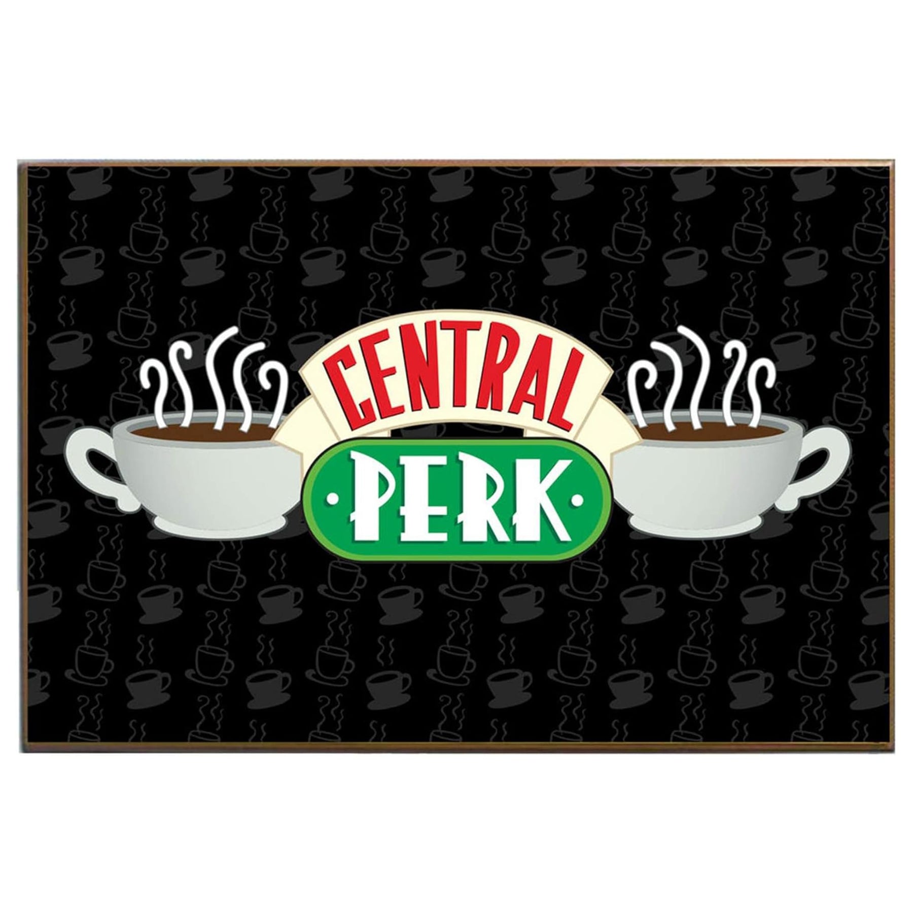 Friends Central Perk Logo 13 x 19 Inch Framed MDF Wall Art