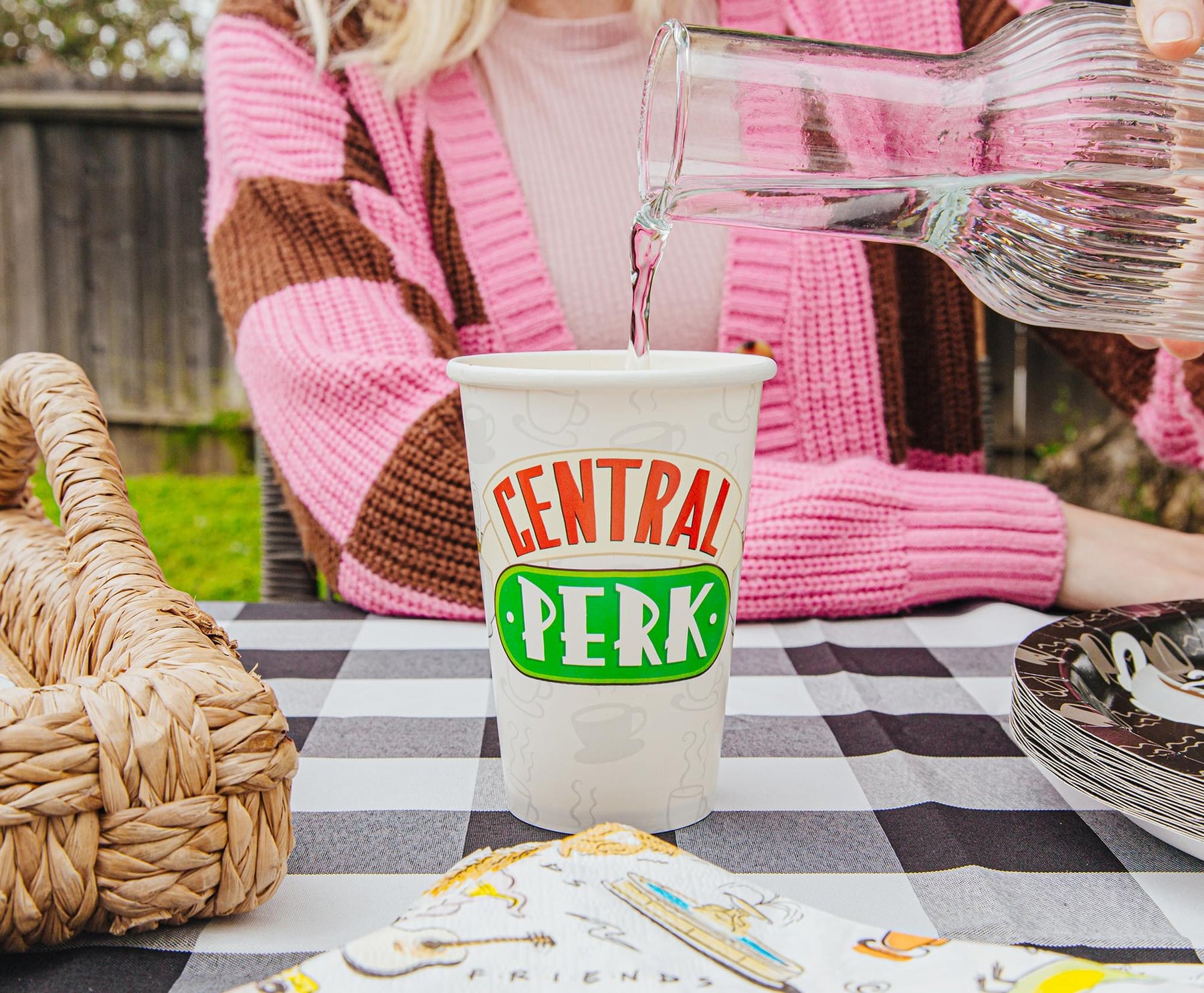 Friends Central Perk 60-Piece Party Tableware Set | Cups, Plates, Napkins