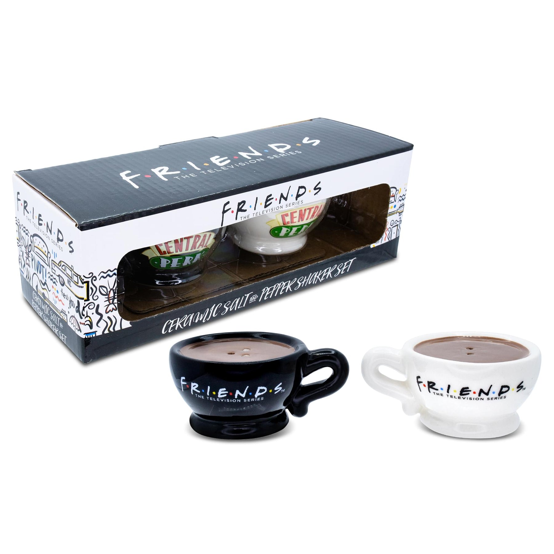 Friends Central Perk To-Go Cups Ceramic Salt and Pepper Shaker Set