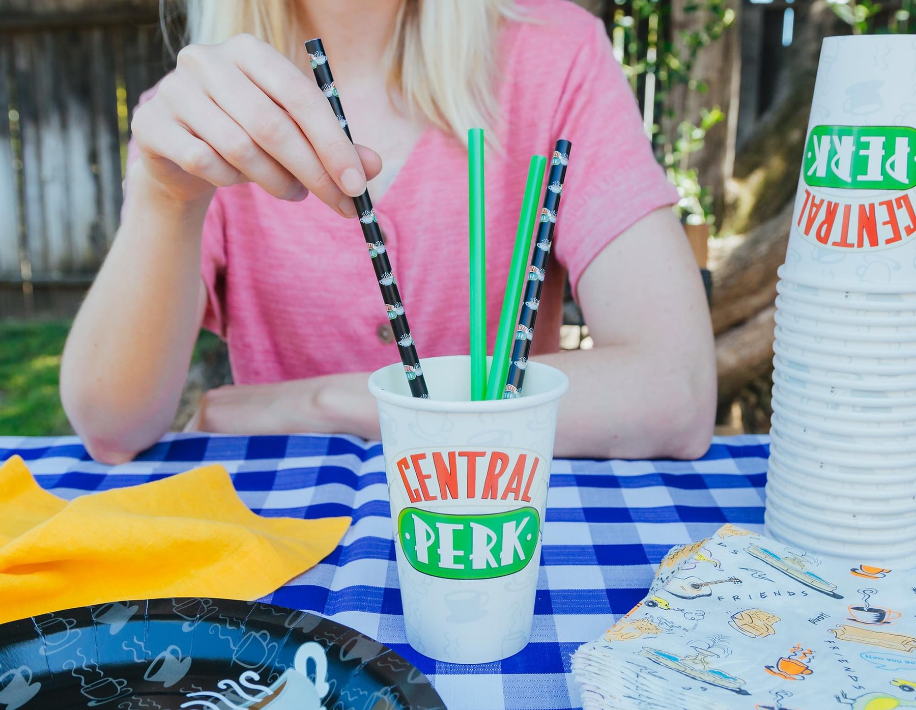 Friends Central Perk Reusable Plastic Straws | Set of 4