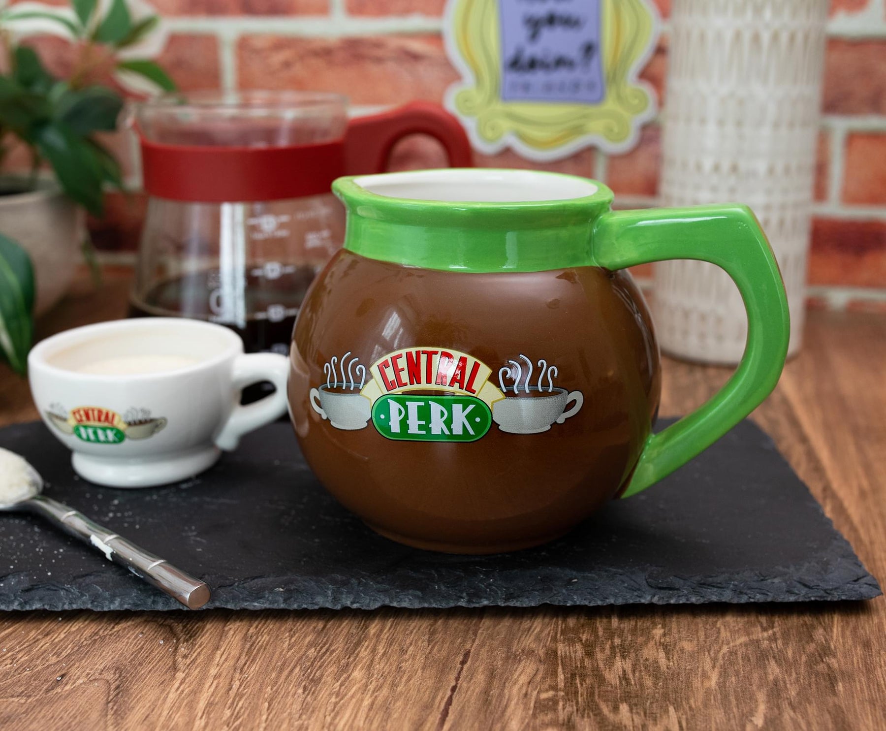 Friends Central Perk Coffee Pot 3D Sculpted Ceramic Mug | Holds 20 Ounces