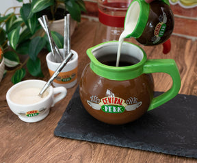 Friends Central Perk Coffee Pot 3D Sculpted Ceramic Mug | Holds 20 Ounces