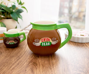 Friends Central Perk Coffee Pot 3D Sculpted Ceramic Mug | Holds 20 Ounces