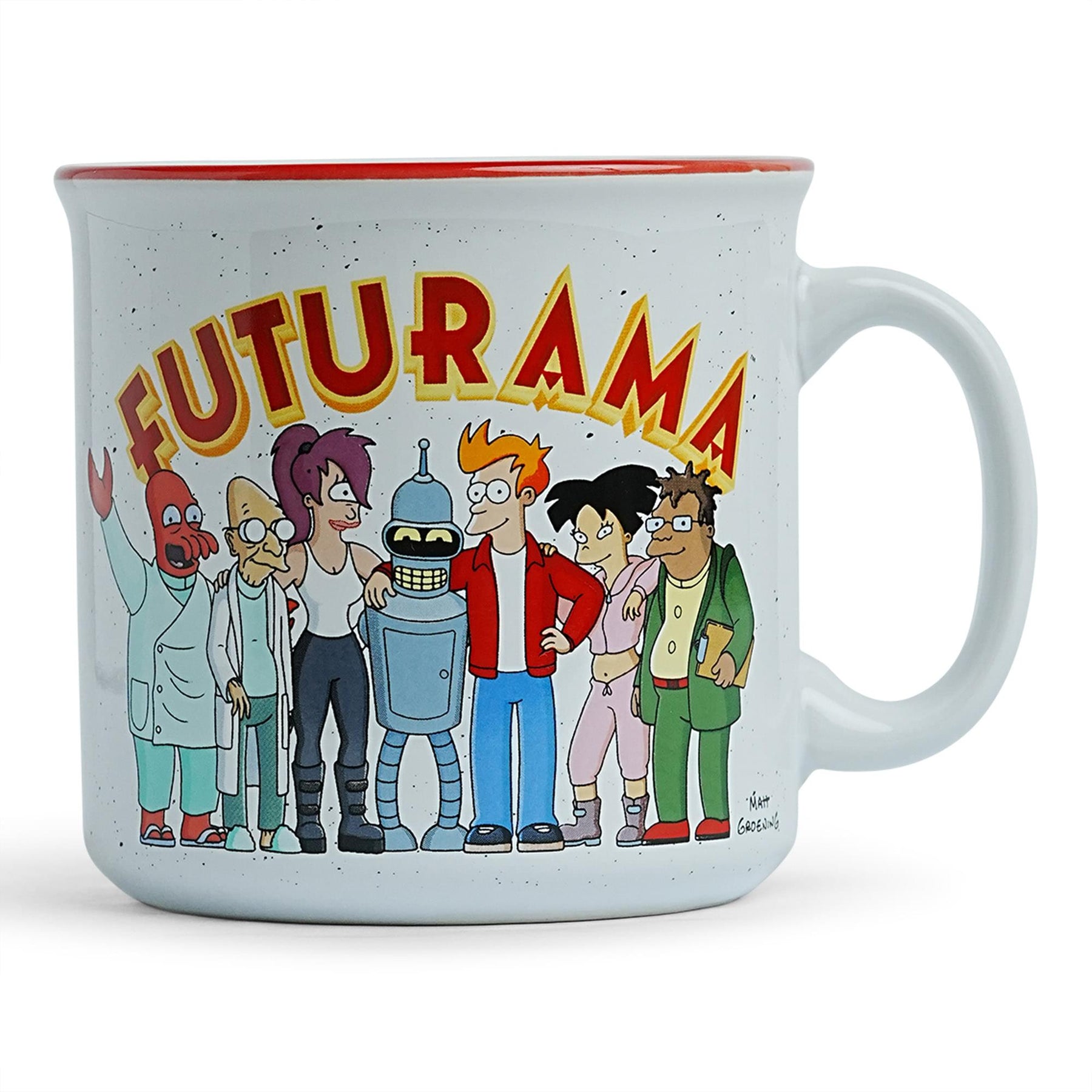 Futurama Planet Express Crew Ceramic Camper Mug | Holds 20 Ounces