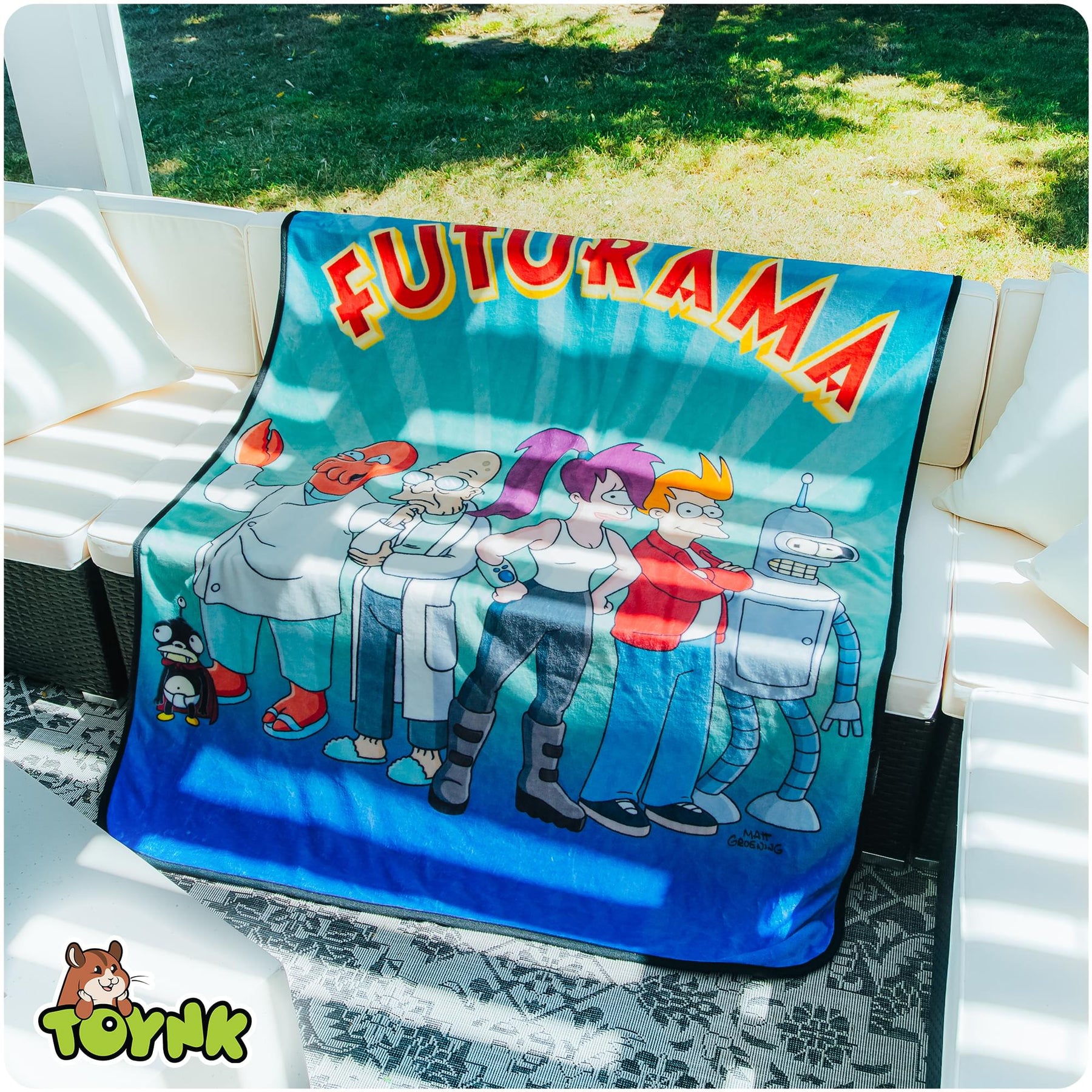 Futurama Hypnotoad Fleece Throw Blanket | 45 x 60 Inches