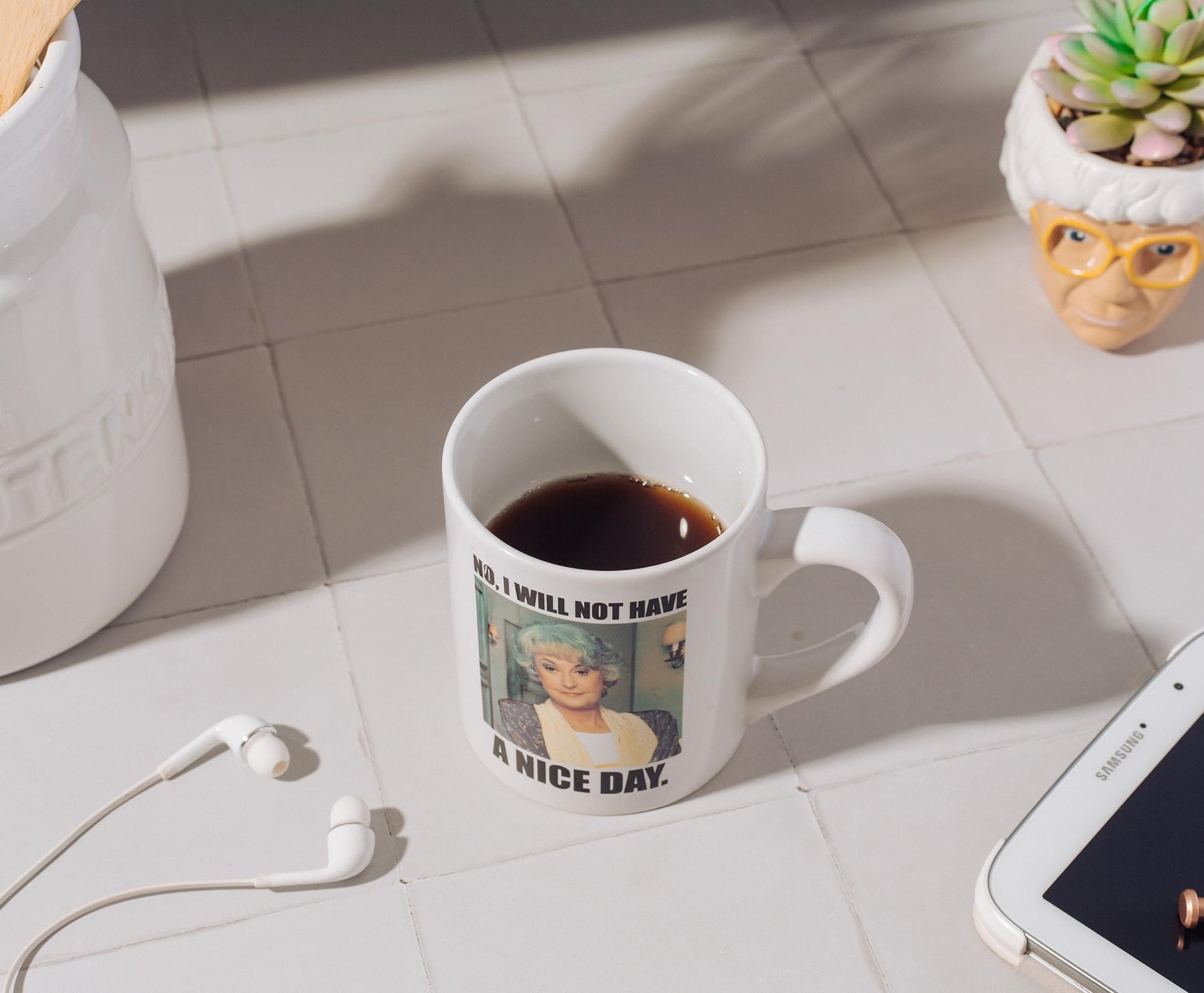 The Golden Girls Dorothy "Nice Day" Ceramic Mug | Holds 14 Ounces