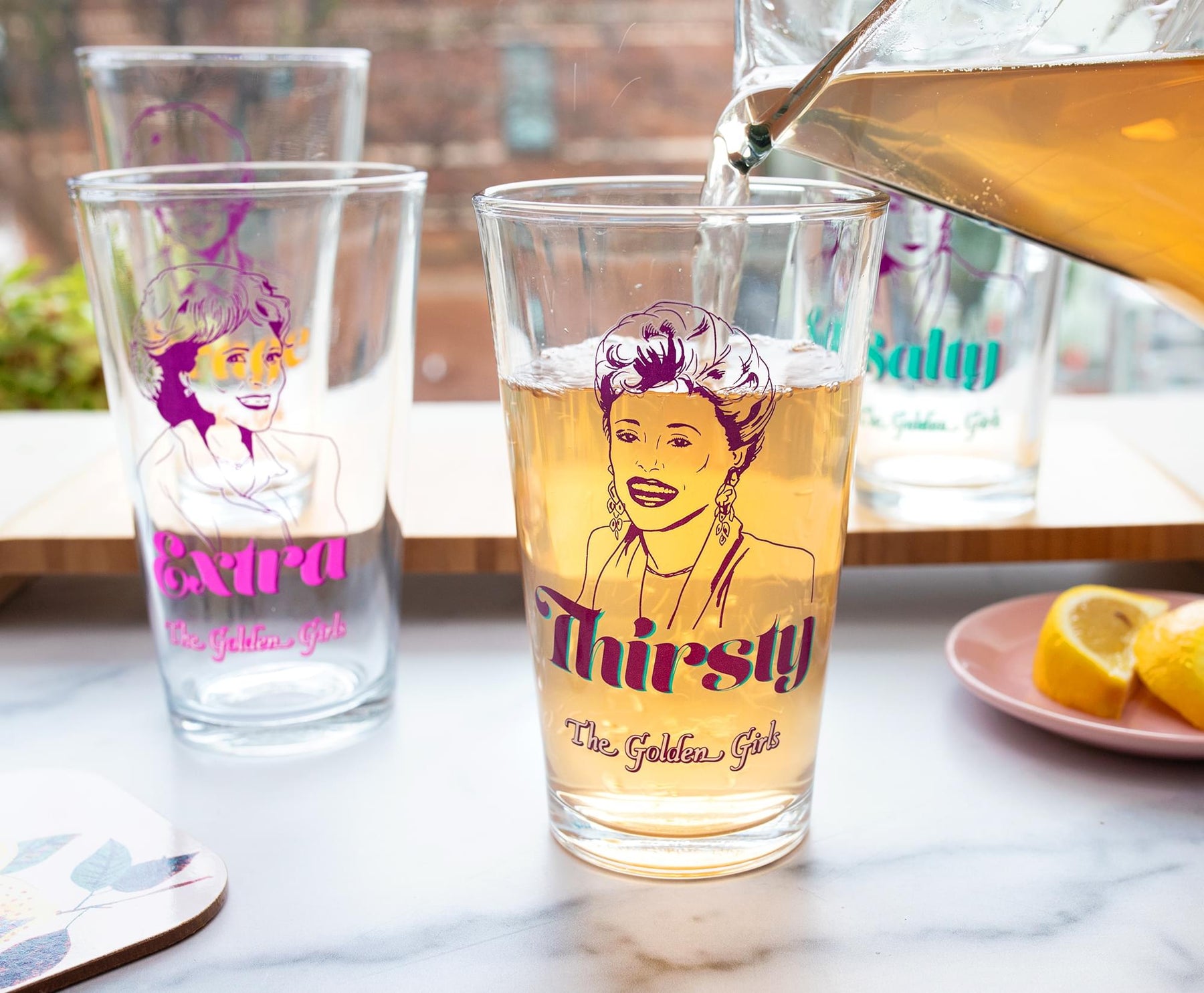 The Golden Girls Personalities 16-Ounce Pint Glasses | Set of 4