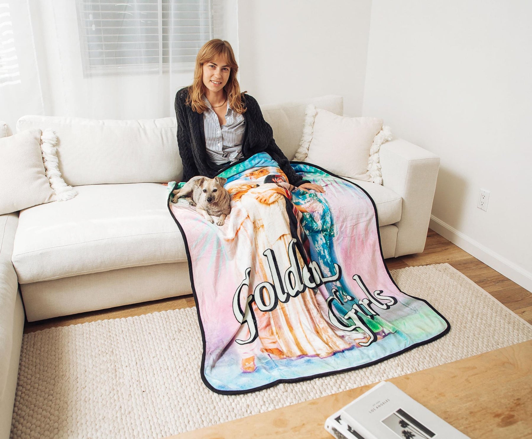 The Golden Girls Raschel Fleece Throw Fleece Blanket | 45 x 60 Inches