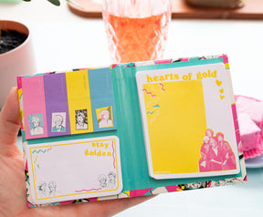 The Golden Girls Retro Fashion Pattern Sticky Note and Tab Box Set