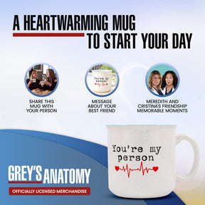 Grey's Anatomy "You're My Person" Ceramic Mug | Holds 20 Ounces