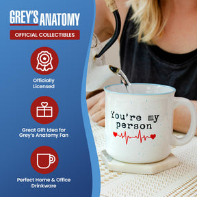 Grey's Anatomy "You're My Person" Ceramic Mug | Holds 20 Ounces