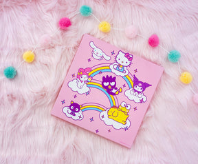 Sanrio Hello Kitty and Friends Rainbows Canvas Wall Art | 12 x 12 Inches