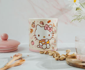 Sanrio Hello Kitty Apples and Cinnamon Ceramic Snack Jar | 8 Inches Tall