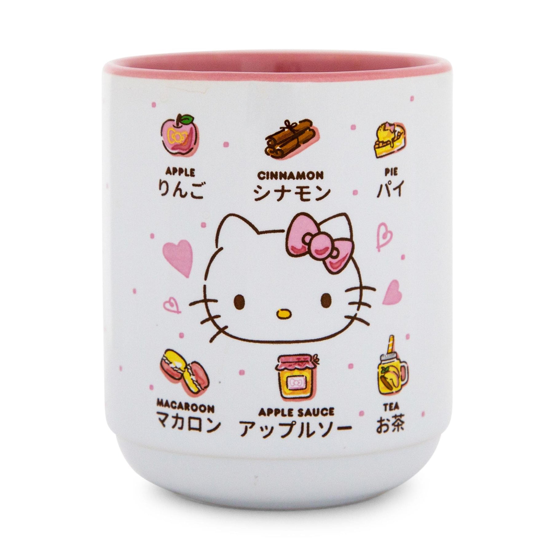 Sanrio Hello Kitty Apple Icons Asian Ceramic Tea Cup | Holds 9 Ounces