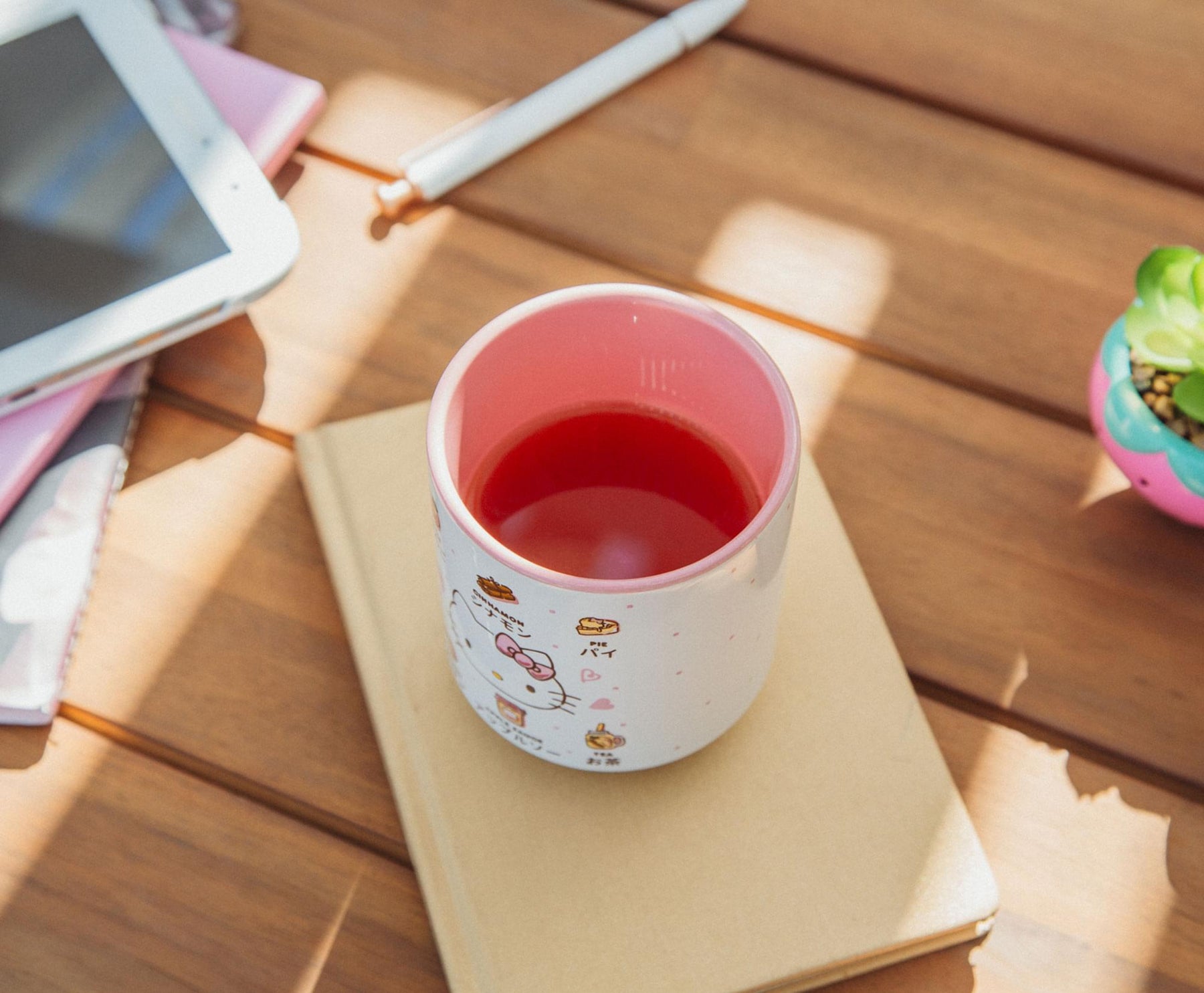 Sanrio Hello Kitty Apple Icons Asian Ceramic Tea Cup | Holds 9 Ounces