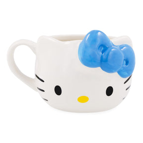 Sanrio Hello Kitty Blue Bow Sculpted Ceramic Mug | Holds 20 Ounces