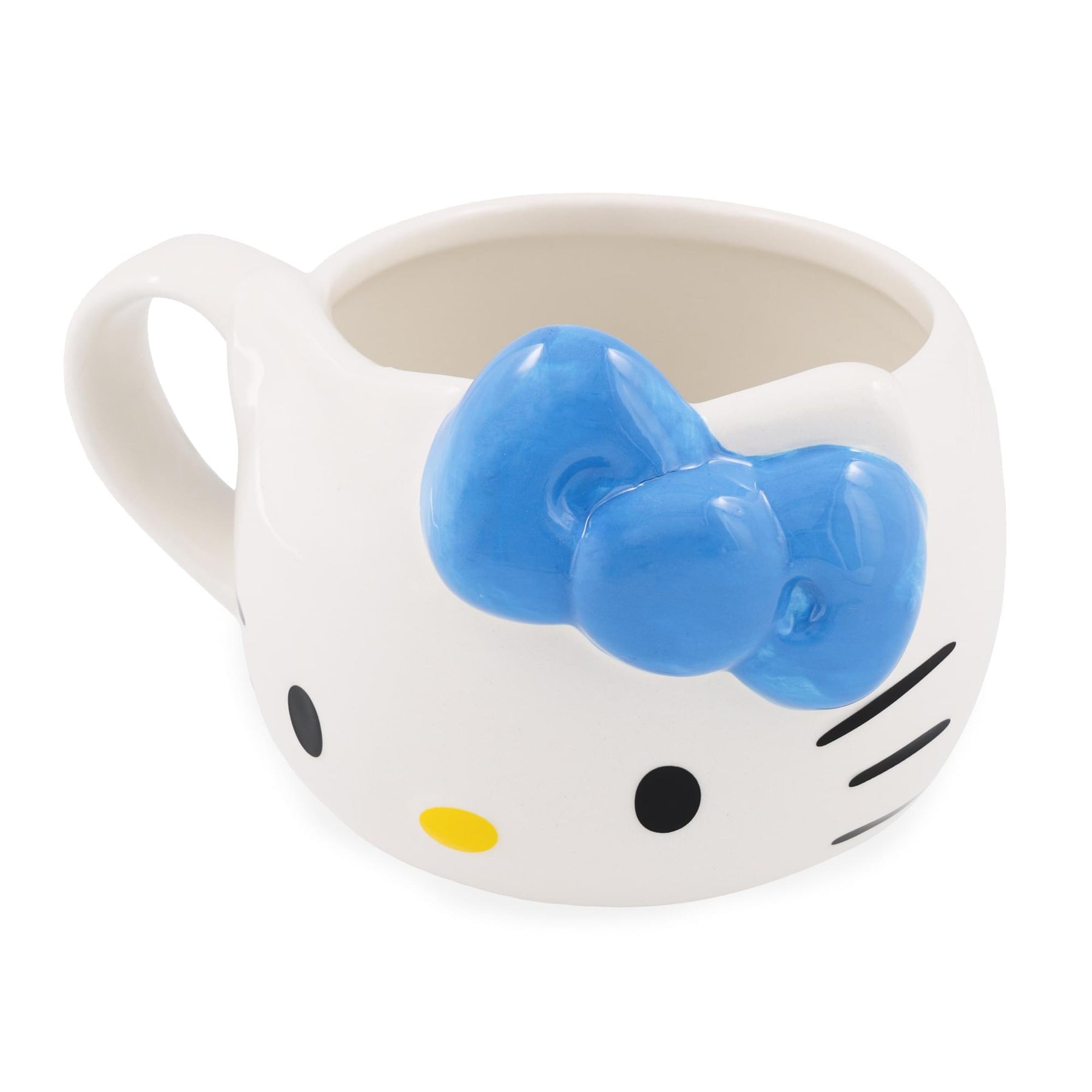 Sanrio Hello Kitty Blue Bow Sculpted Ceramic Mug | Holds 20 Ounces