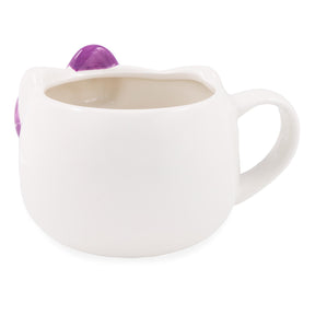 Sanrio Hello Kitty Purple Bow Sculpted Ceramic Mug | Holds 20 Ounces