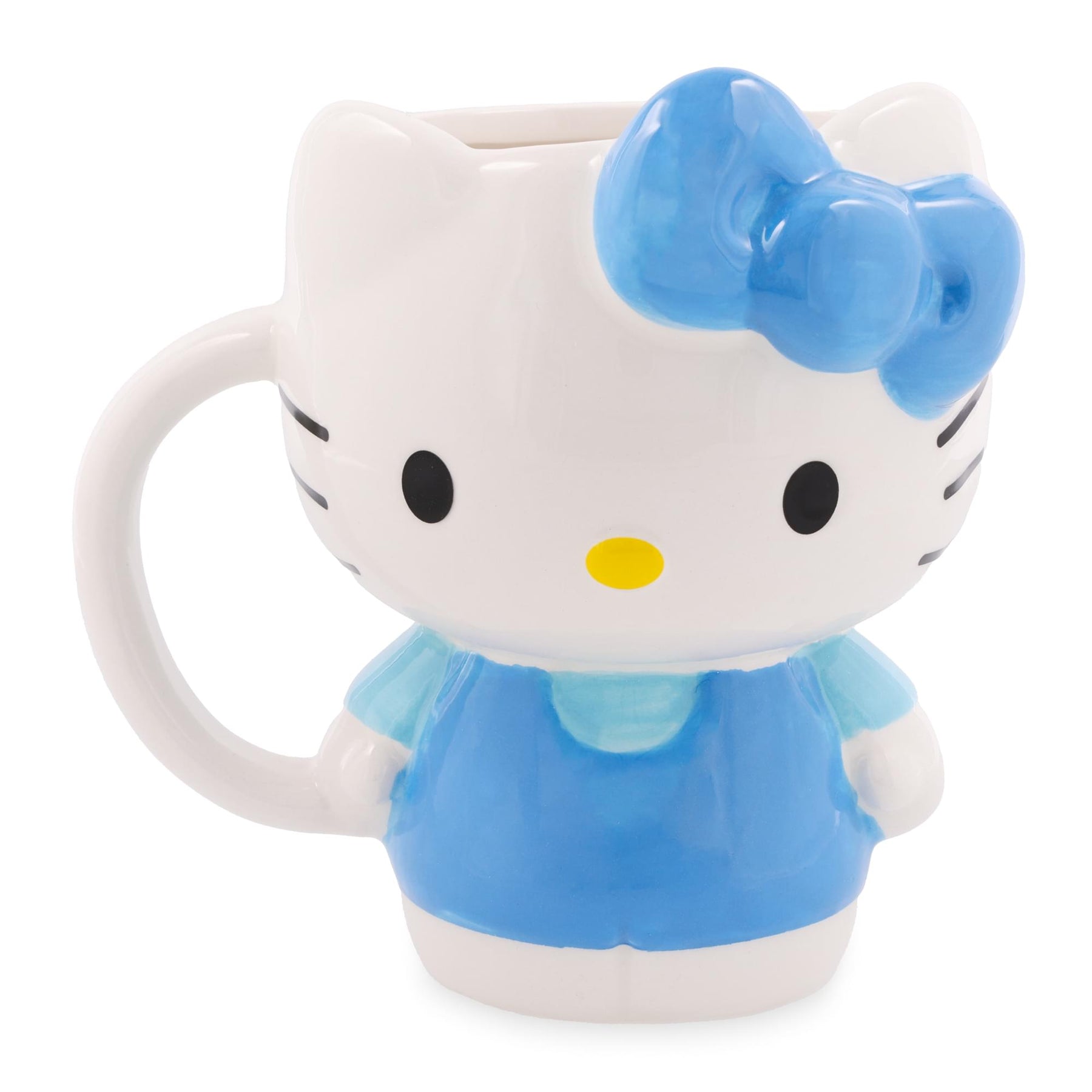 Sanrio Hello Kitty Blue Sculpted Ceramic Mug | Holds 20 Ounces