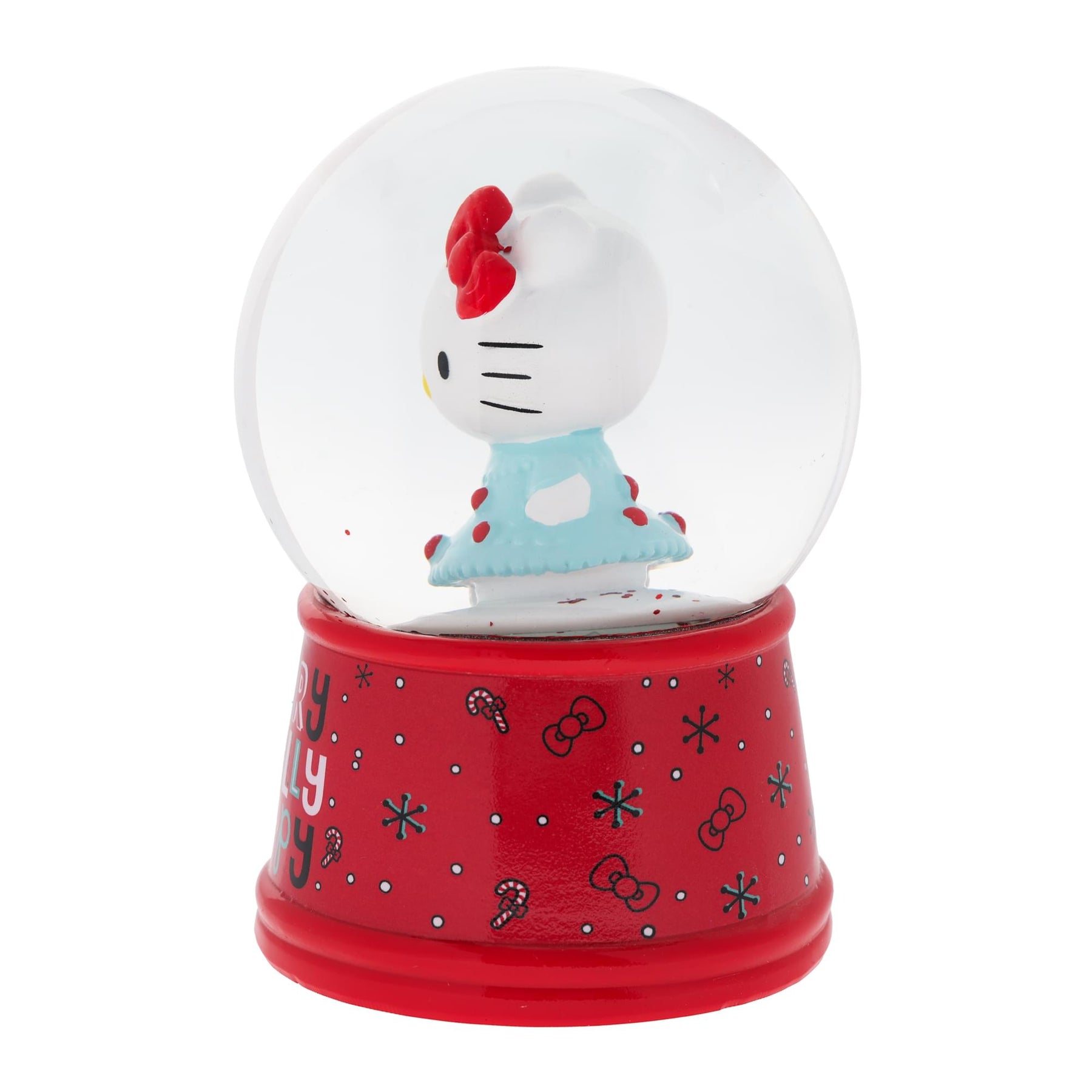 Sanrio Hello Kitty "Merry Jolly Happy" Snow Globe | 6 Inches Tall