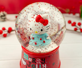 Sanrio Hello Kitty "Merry Jolly Happy" Snow Globe | 6 Inches Tall