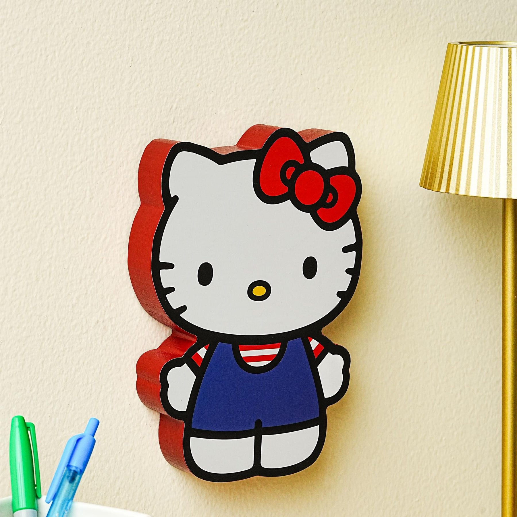 Sanrio Hello Kitty Classic Die-Cut Wooden Wall Art Sign