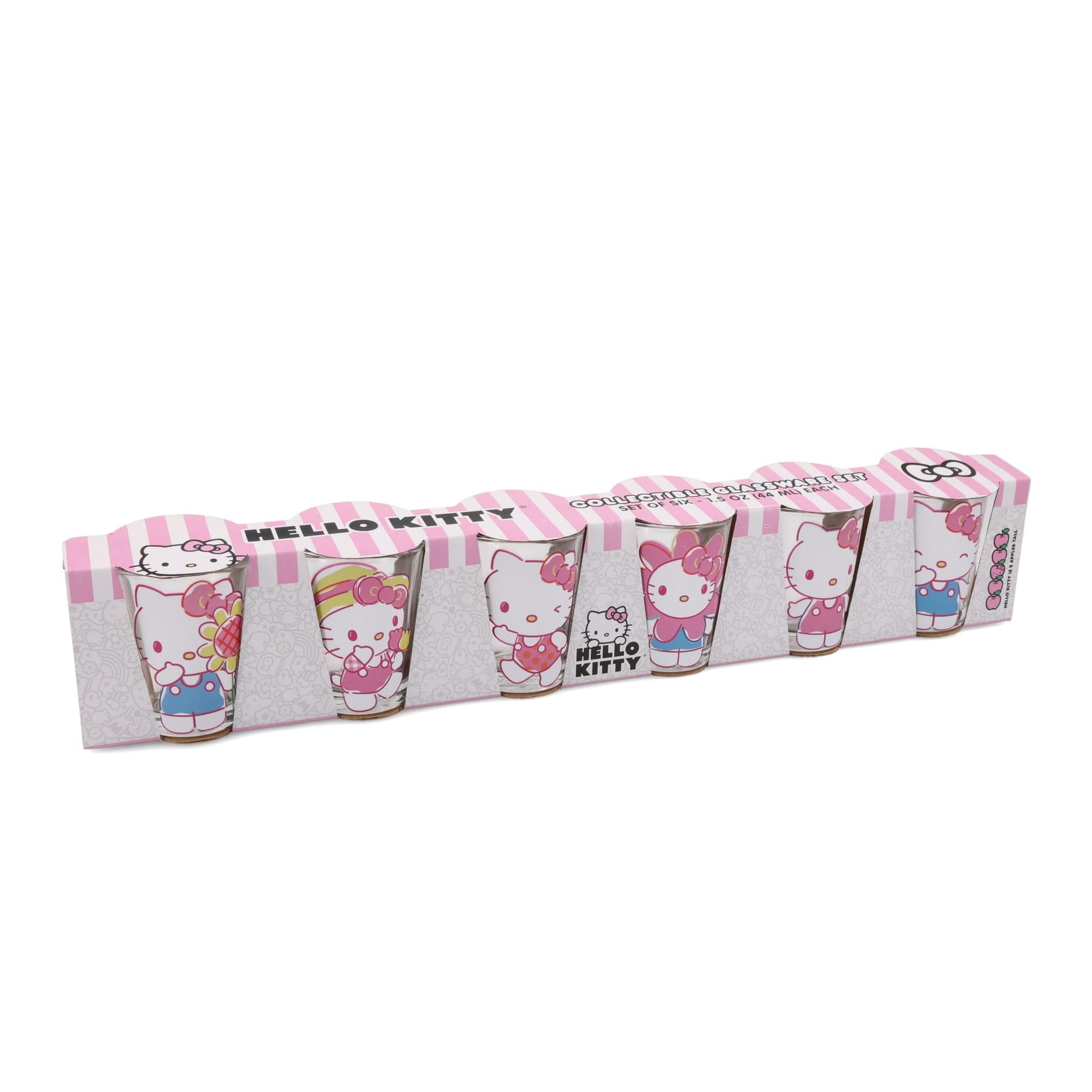 Sanrio Hello Kitty Springtime 2-Ounce Mini Shot Glasses | Set of 6