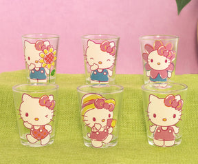 Sanrio Hello Kitty Springtime 2-Ounce Mini Shot Glasses | Set of 6