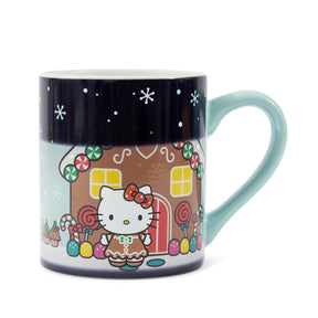 Sanrio Hello Kitty Holiday Gingerbread House Heat-Reveal Mug | Holds 14 Ounces