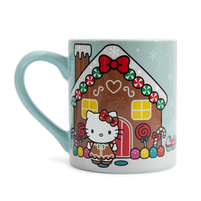 Sanrio Hello Kitty Holiday Gingerbread House Heat-Reveal Mug | Holds 14 Ounces