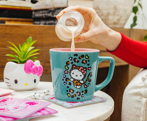 Sanrio Hello Kitty Jungle Leopard Ceramic Latte Mug | Holds 17 Ounces