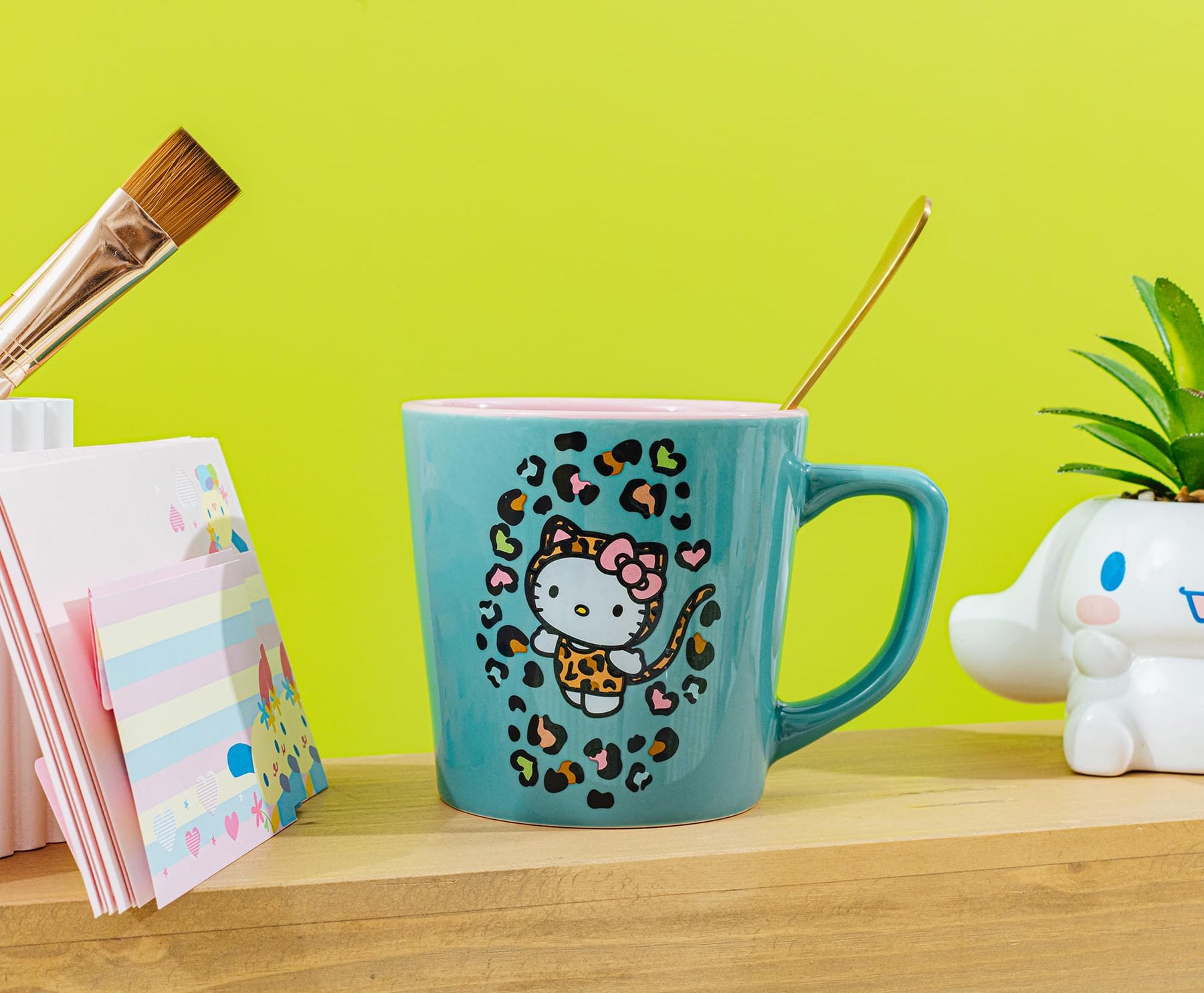 Sanrio Hello Kitty Jungle Leopard Ceramic Latte Mug | Holds 17 Ounces