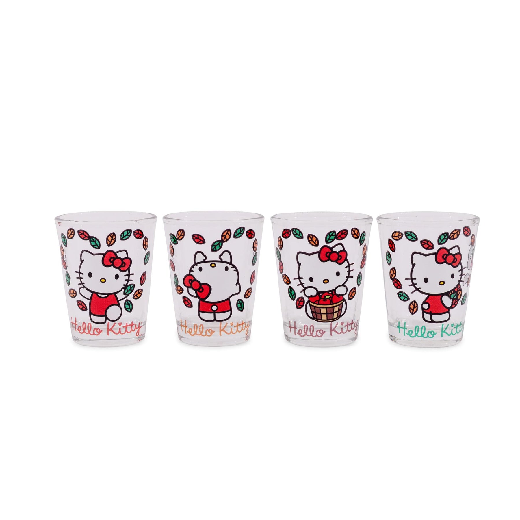 Sanrio Hello Kitty Love Fall 2-Ounce Mini Shot Glasses | Set of 4