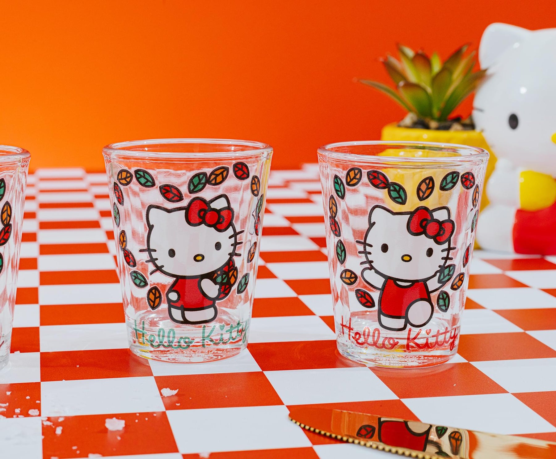 Sanrio Hello Kitty Love Fall 2-Ounce Mini Shot Glasses | Set of 4