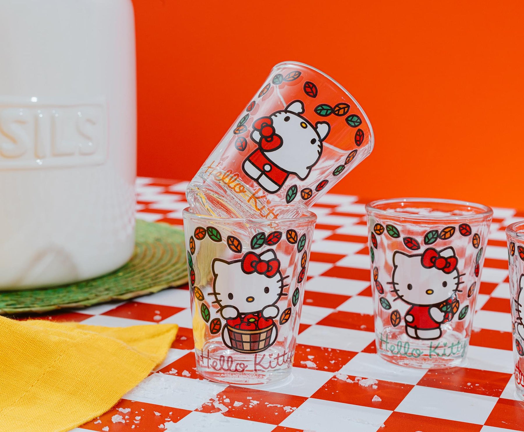 Sanrio Hello Kitty Love Fall 2-Ounce Mini Shot Glasses | Set of 4