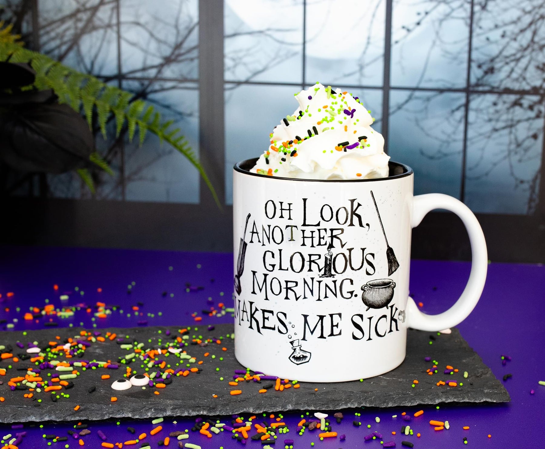 Disney Hocus Pocus "Makes Me Sick" Ceramic Mug | Holds 20 Ounces