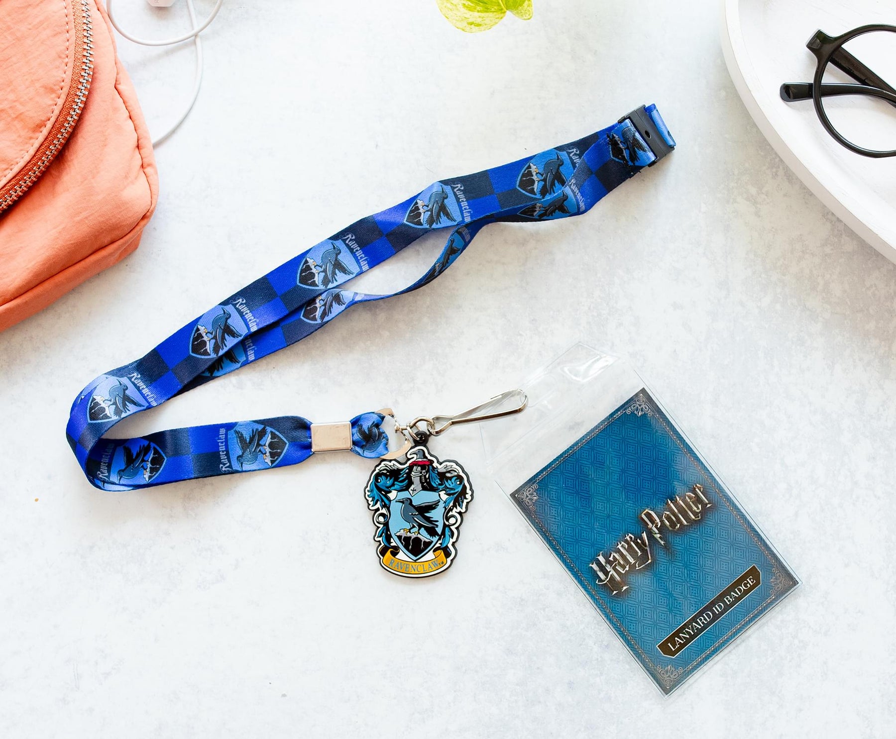 Harry Potter Ravenclaw 22-Inch Lanyard With ID Badge Holder and Crest Charm