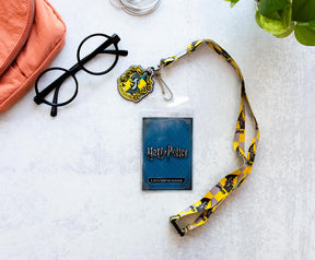 Harry Potter Hufflepuff 22-Inch Lanyard With ID Badge Holder And Logo Charm