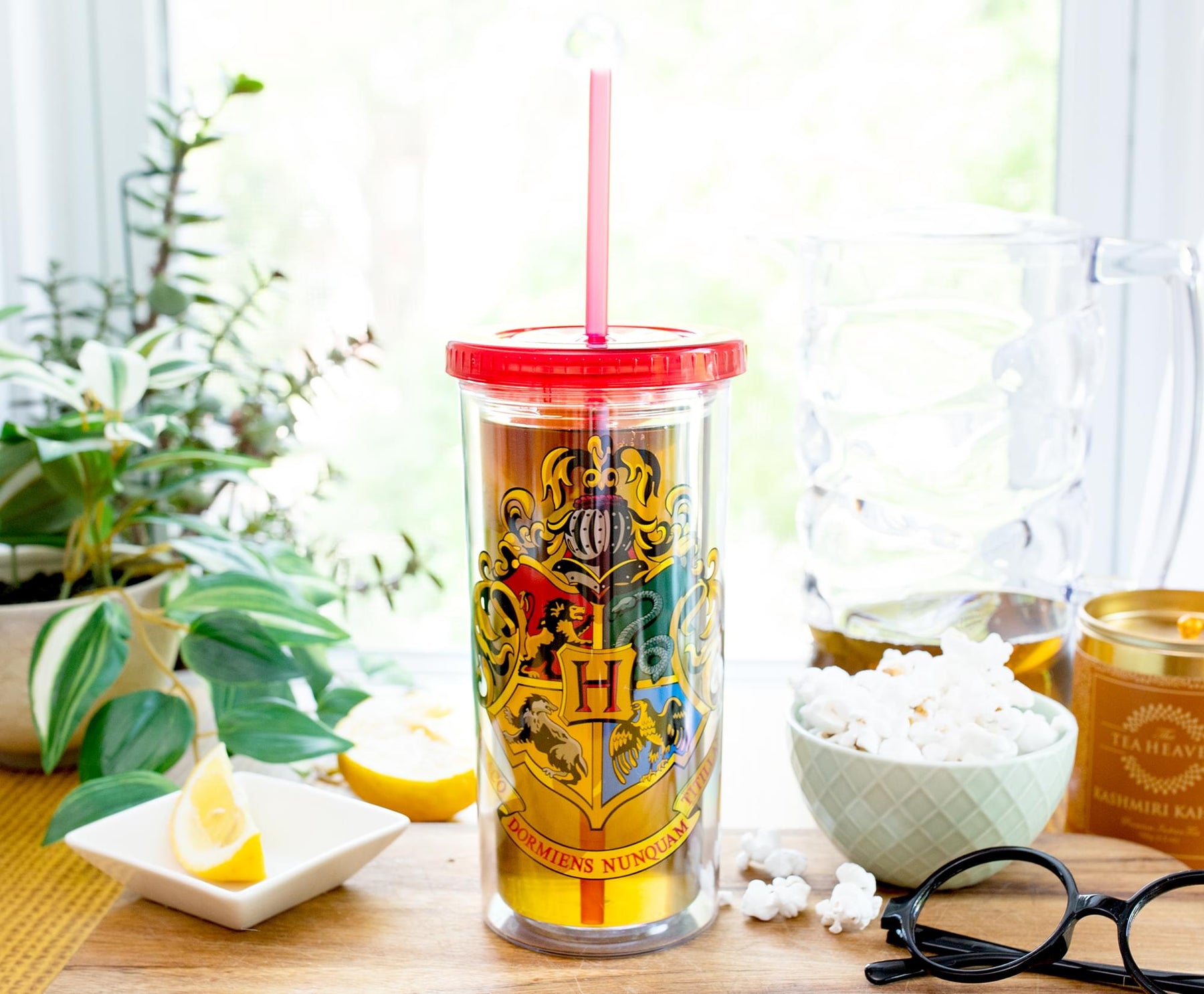  Toynk Harry Potter Hogwarts Crest Carnival Cup With Lid And  Straw
