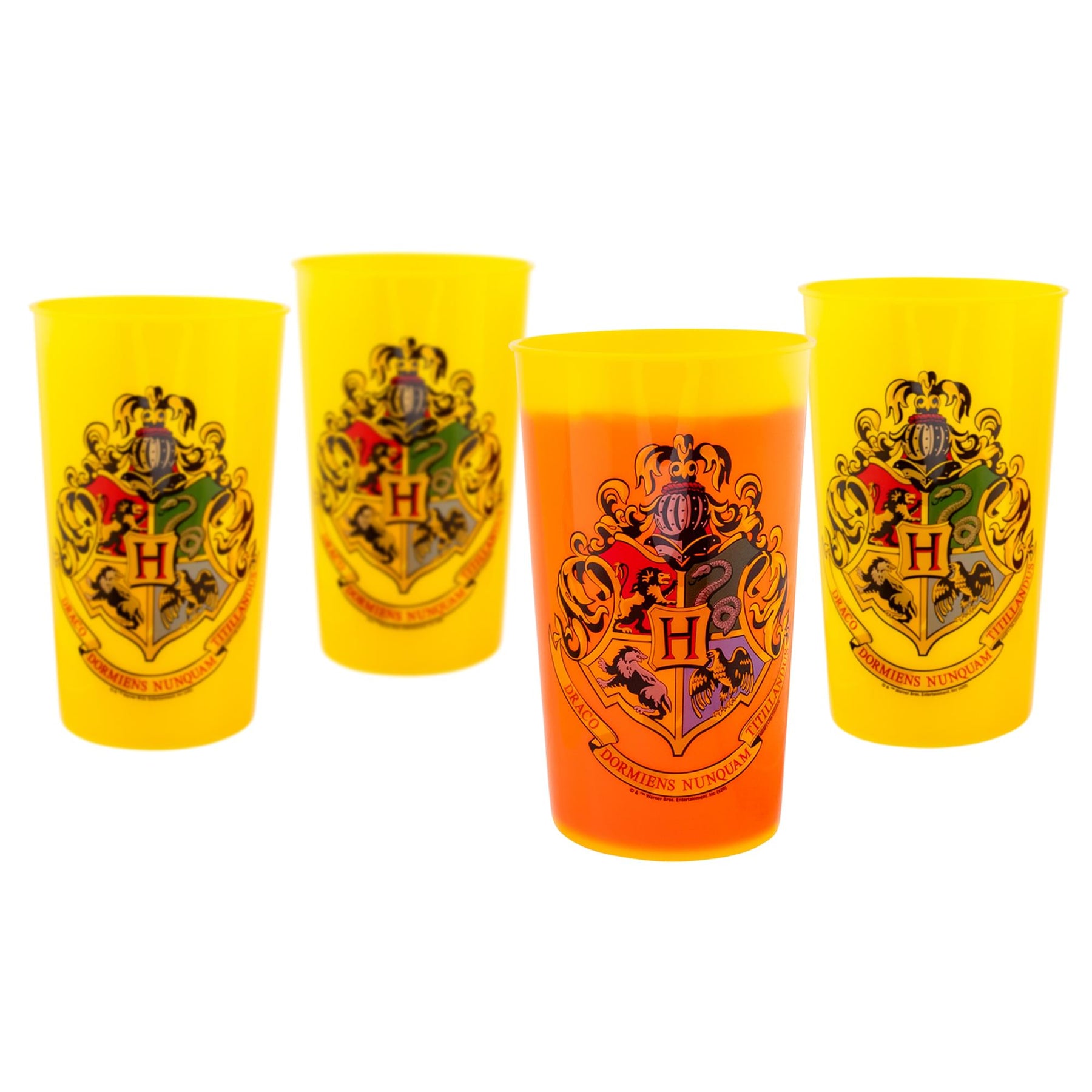 Harry Potter Hogwarts 20-Ounce Plastic Color-Changing Cups | Set of 4